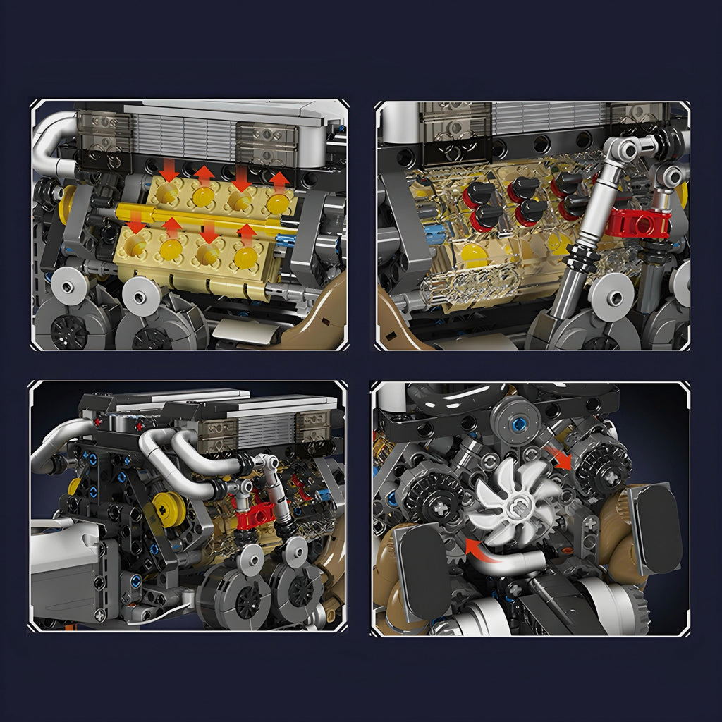 Motorisierter W16-Motor | 958 Stück