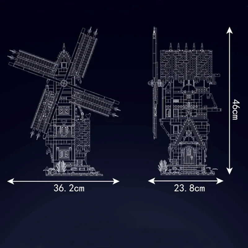 Mittelalterliche Windmühle | 1583 Stück