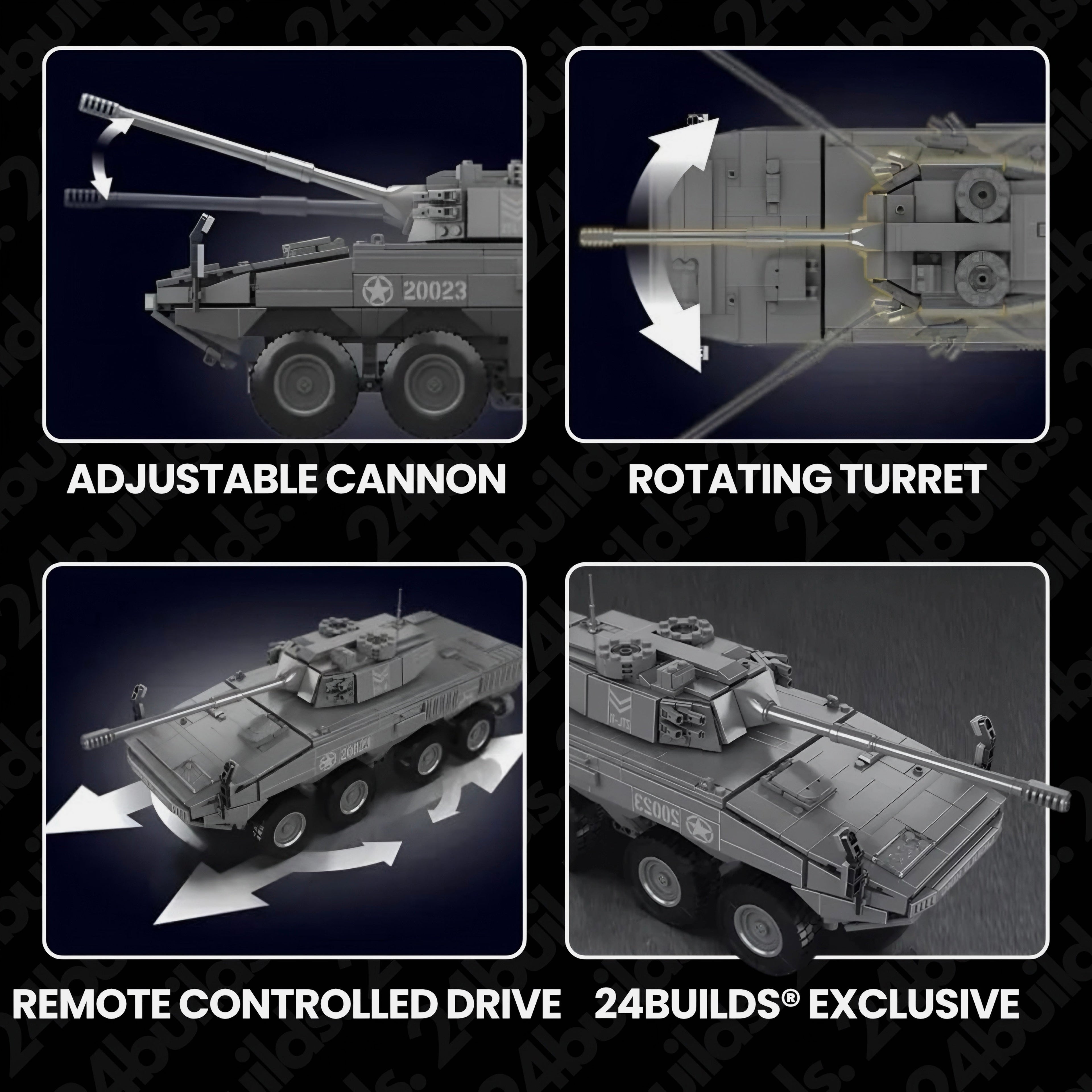 Ferngesteuerter ZTL-11 Panzer | 1292 Stück