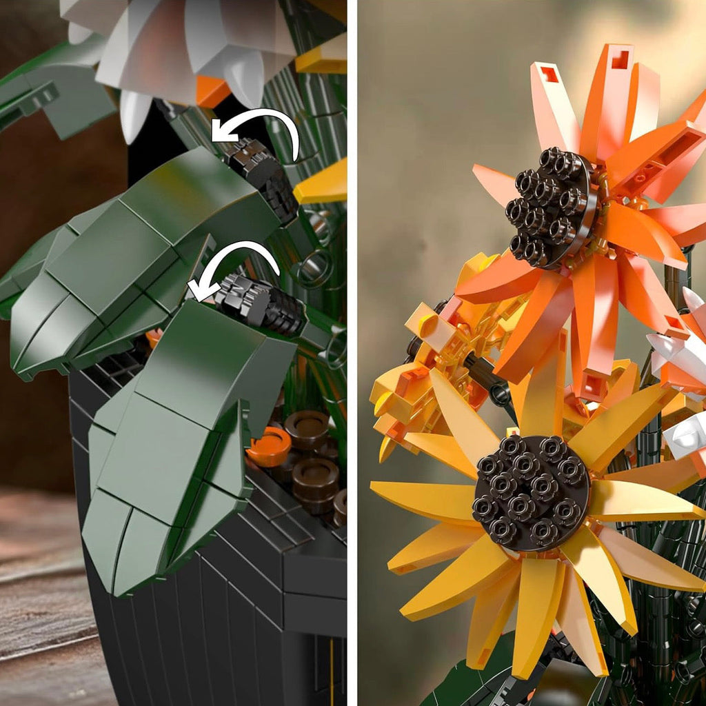 Sonnenblumenblütentopf | 858 Stück