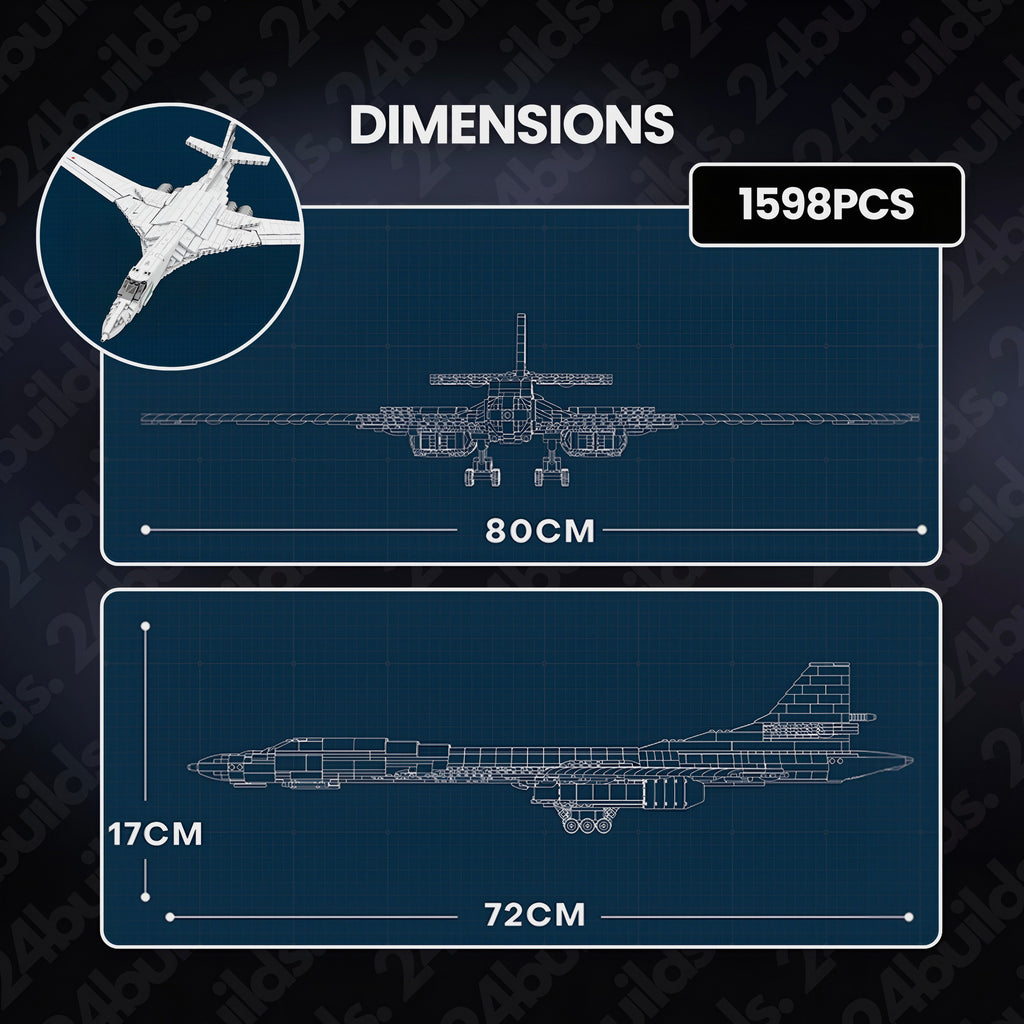 Strategischer Bomber Tu-160 | 1598 Stück