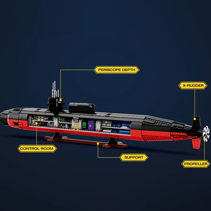 Militärisches SSN-U-Boot der Los Angeles-Klasse | 2987 Stück