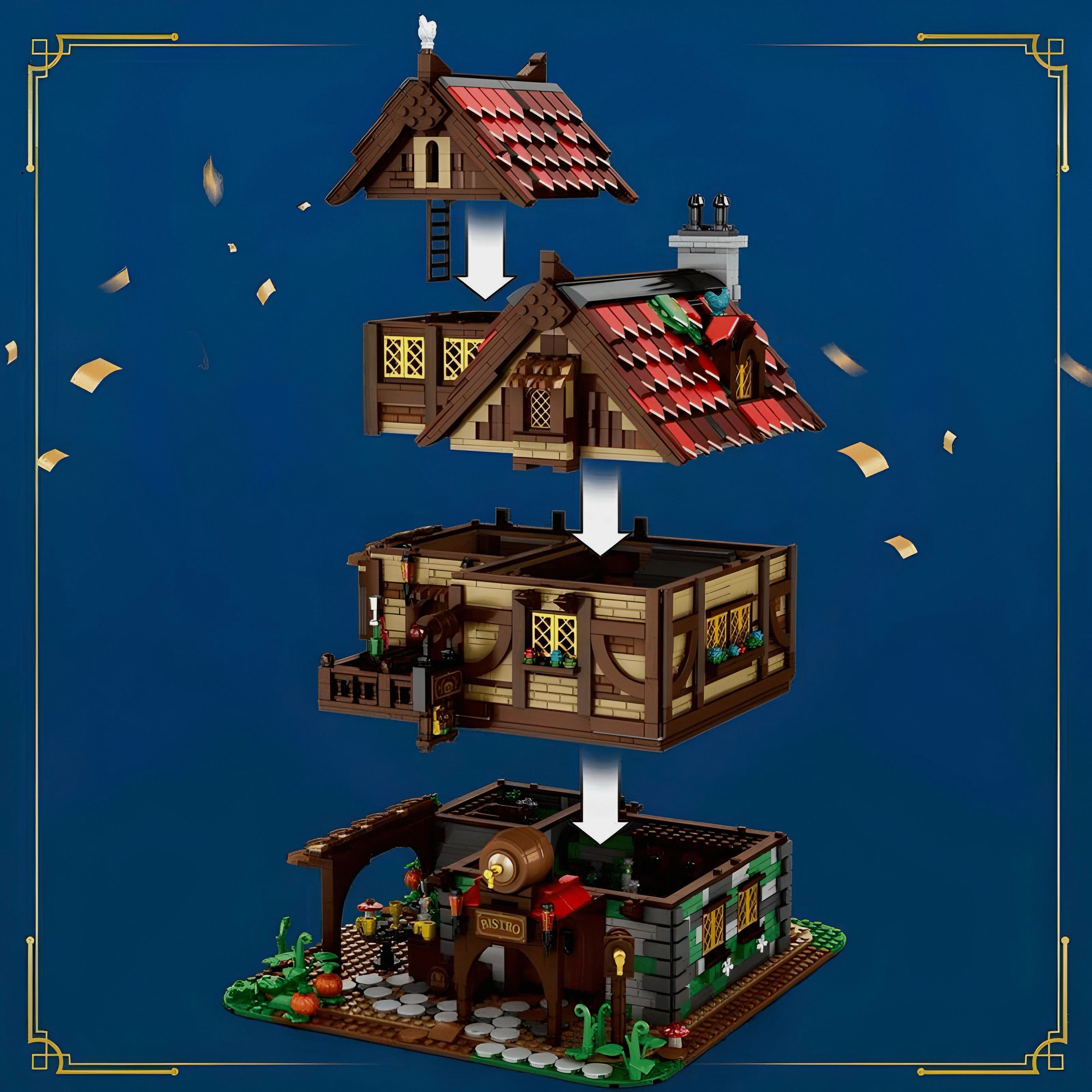 Mittelalterliches Bistro und Taverne | 2831 Stück