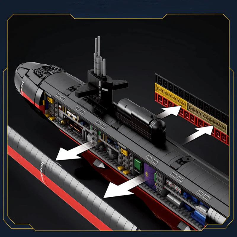 Militärisches SSN-U-Boot der Los Angeles-Klasse | 2987 Stück
