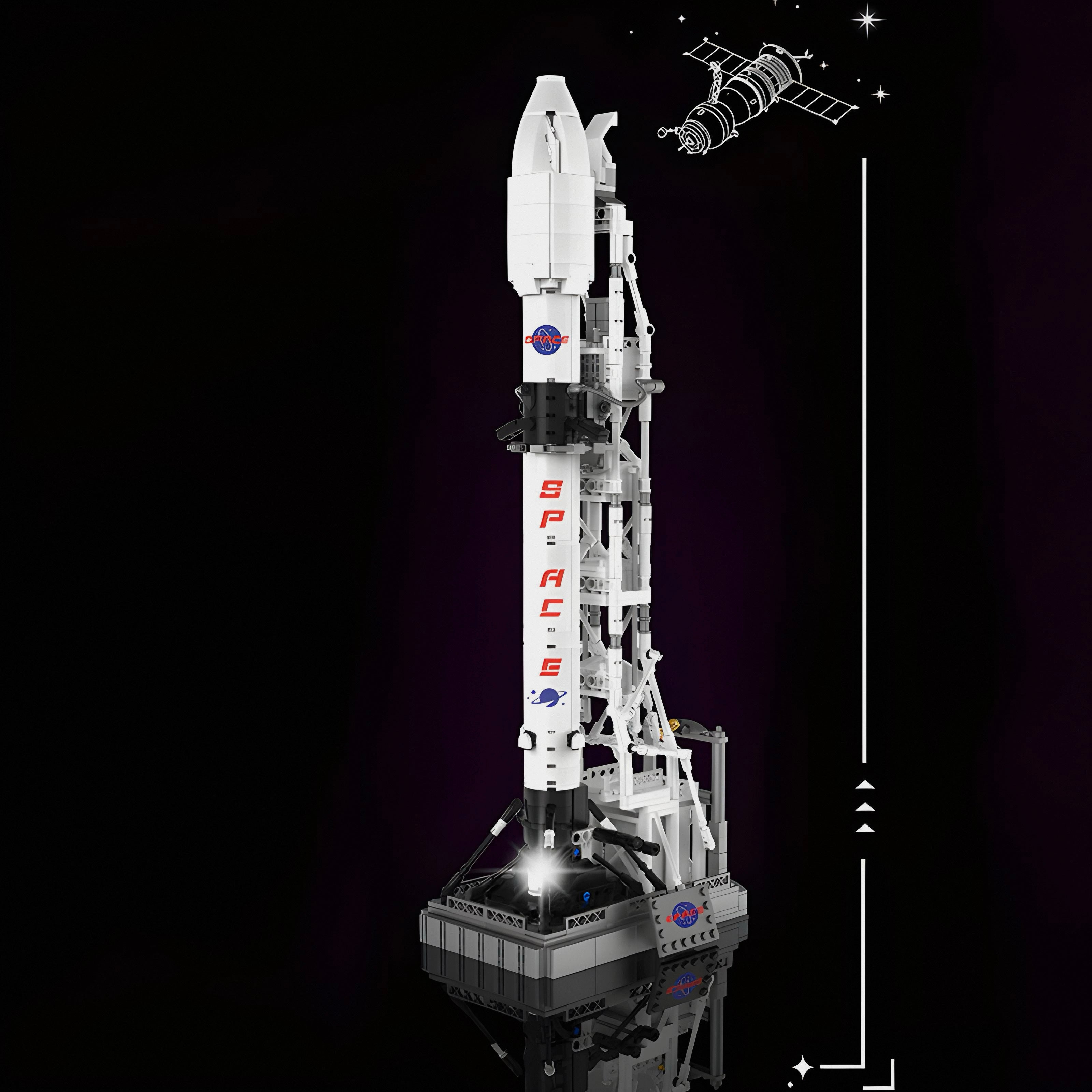 Mondlandeprogramm Rocket X | 868 Stück