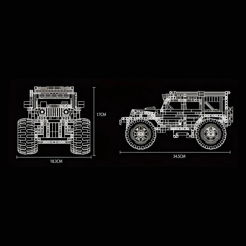 Ferngesteuerter übergroßer Offroader | 1289 Stück