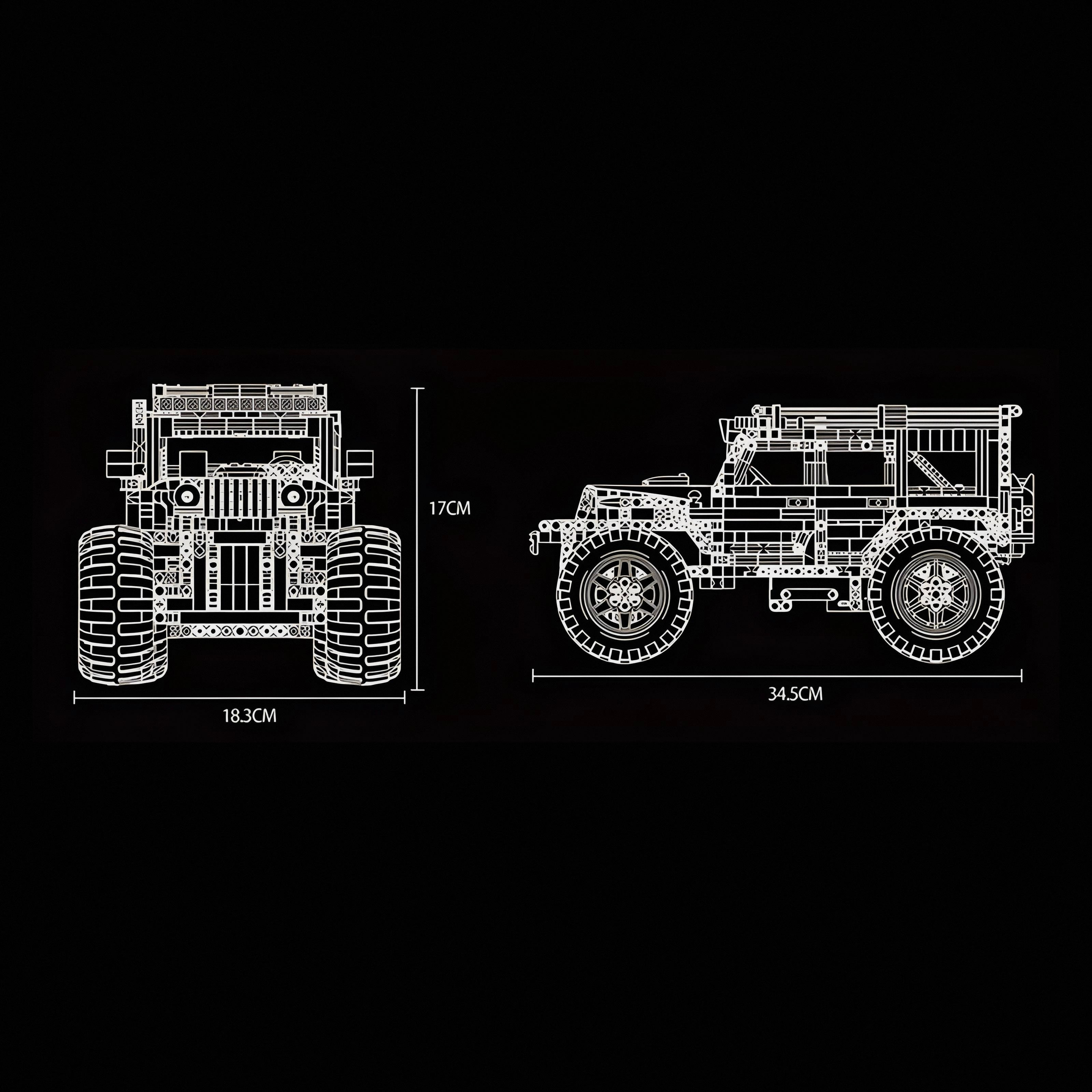 Ferngesteuerter übergroßer Offroader | 1289 Stück