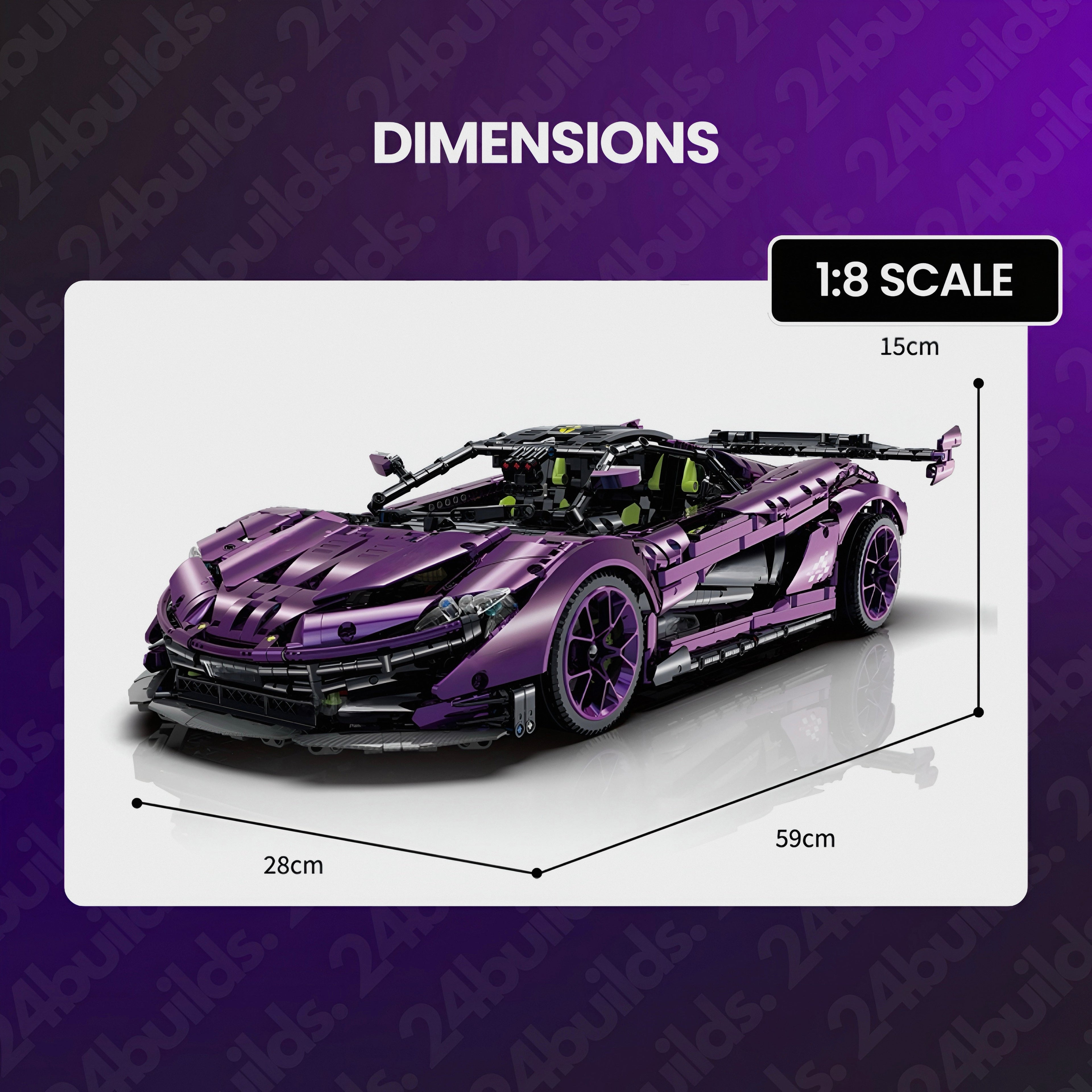 Satin-Lila P1 GTR | 3568 Stück