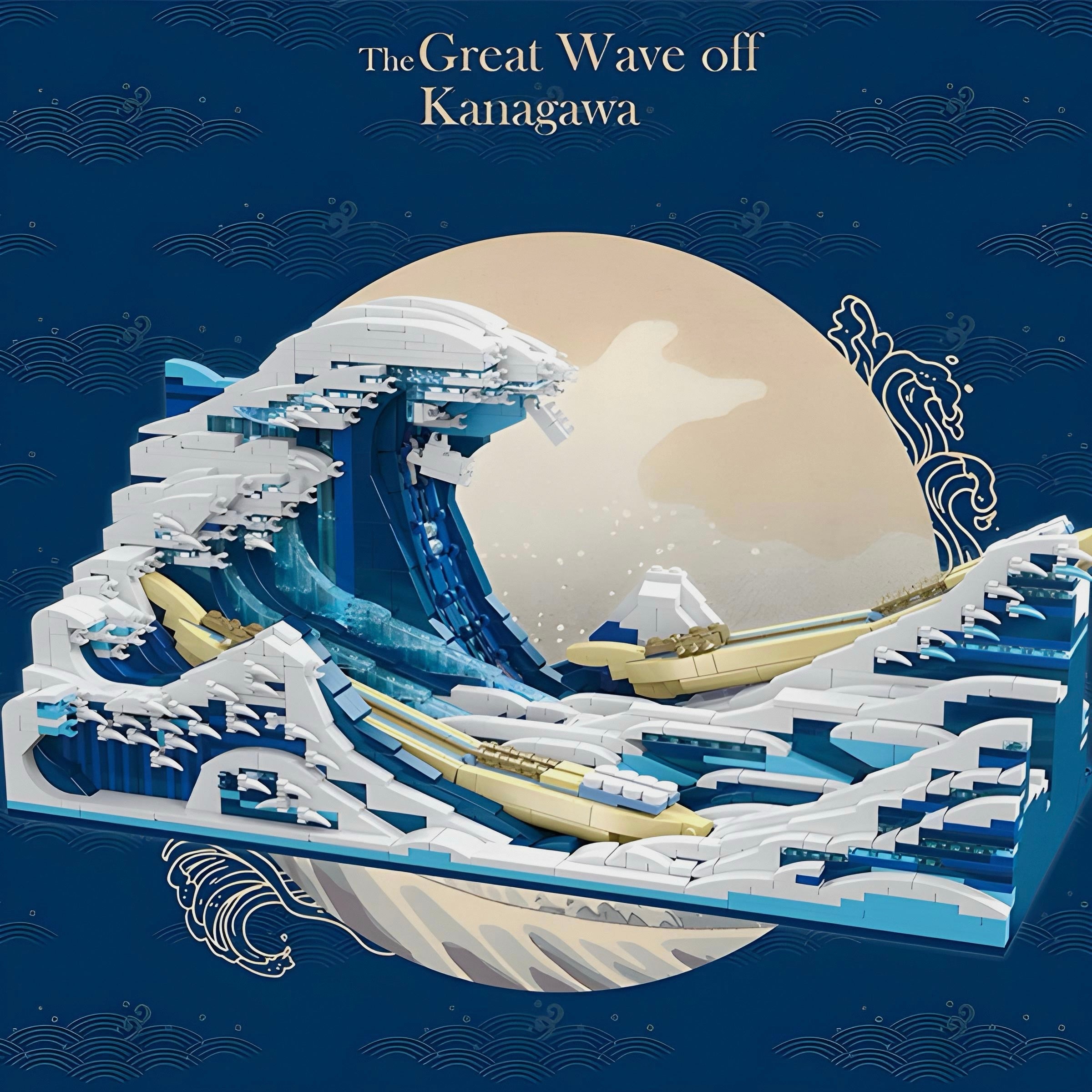Die große Welle von Kanawaga | 1832 Stück