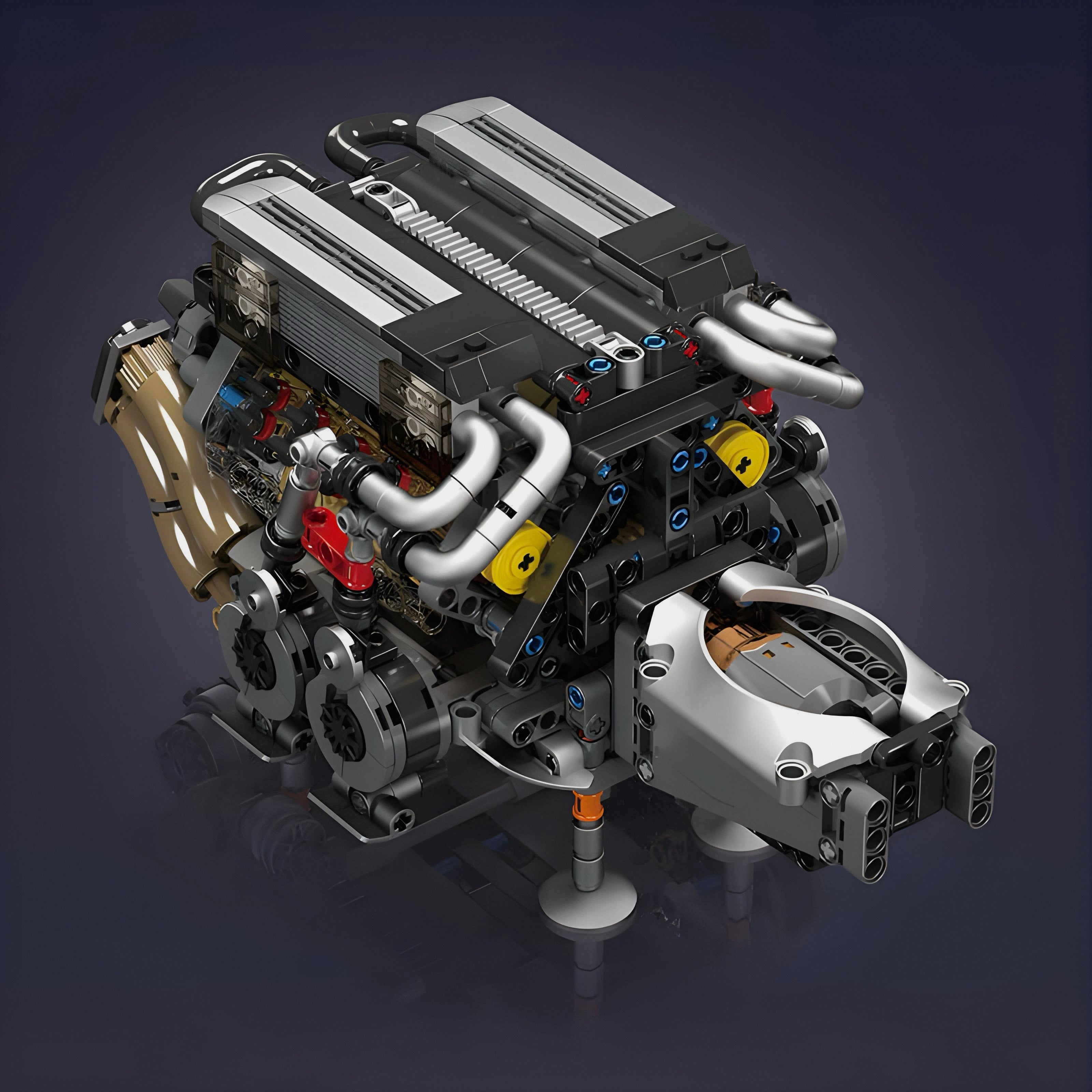 Motorisierter W16-Motor | 958 Stück