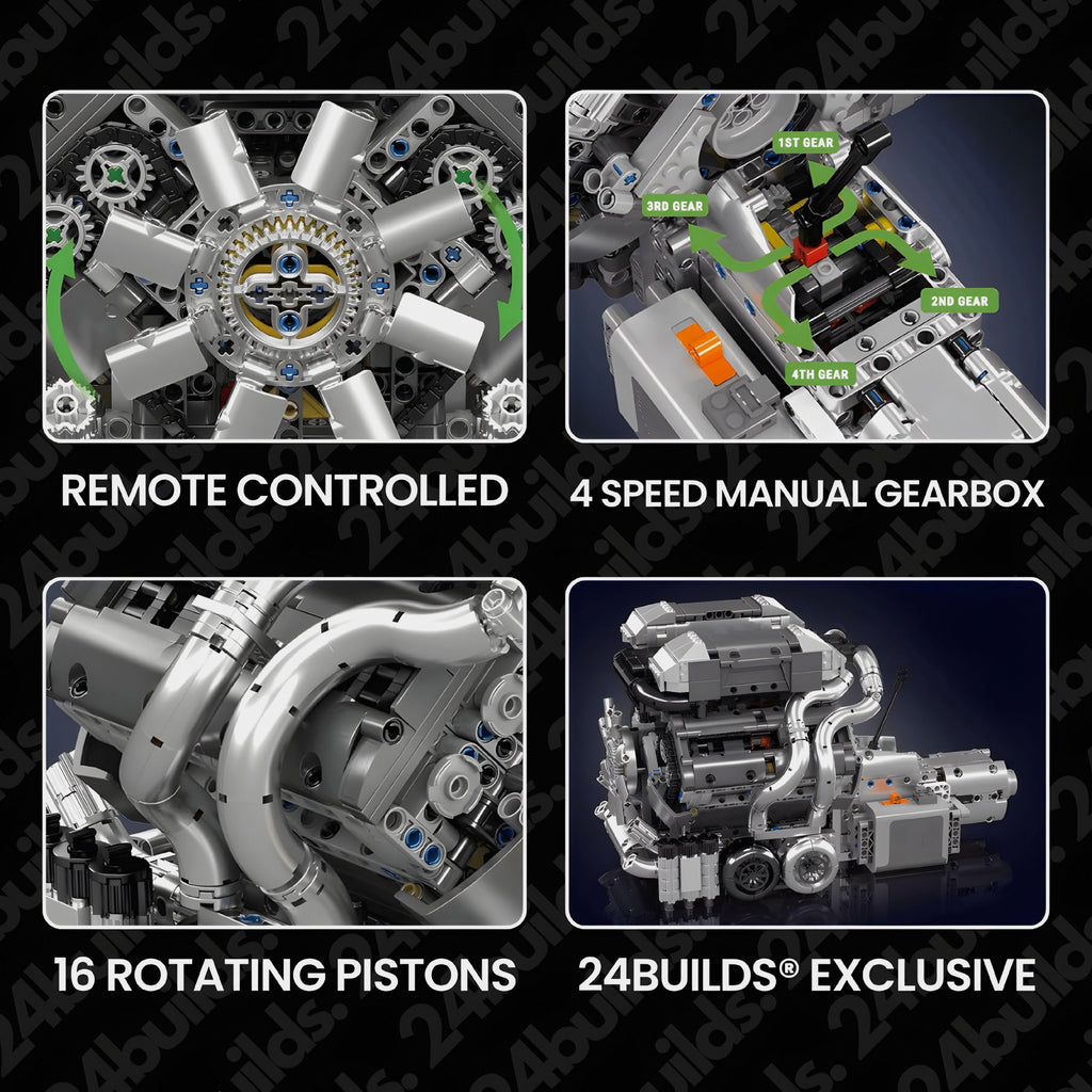 Motorisierter Hypercar W16 Motor & Getriebe | 2024 Stück