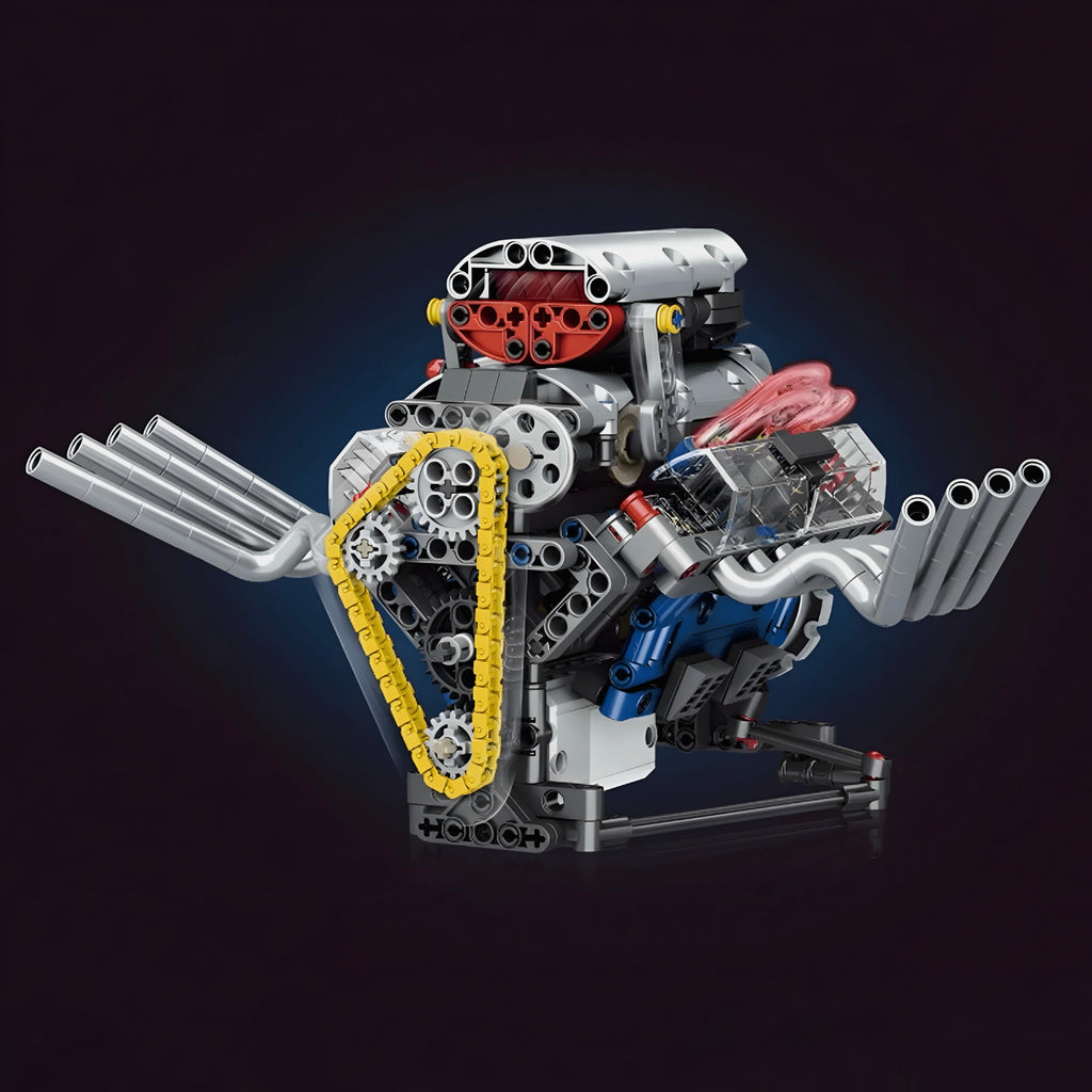 Motorisierter Hot Rod V8-Motor | 662 Stück