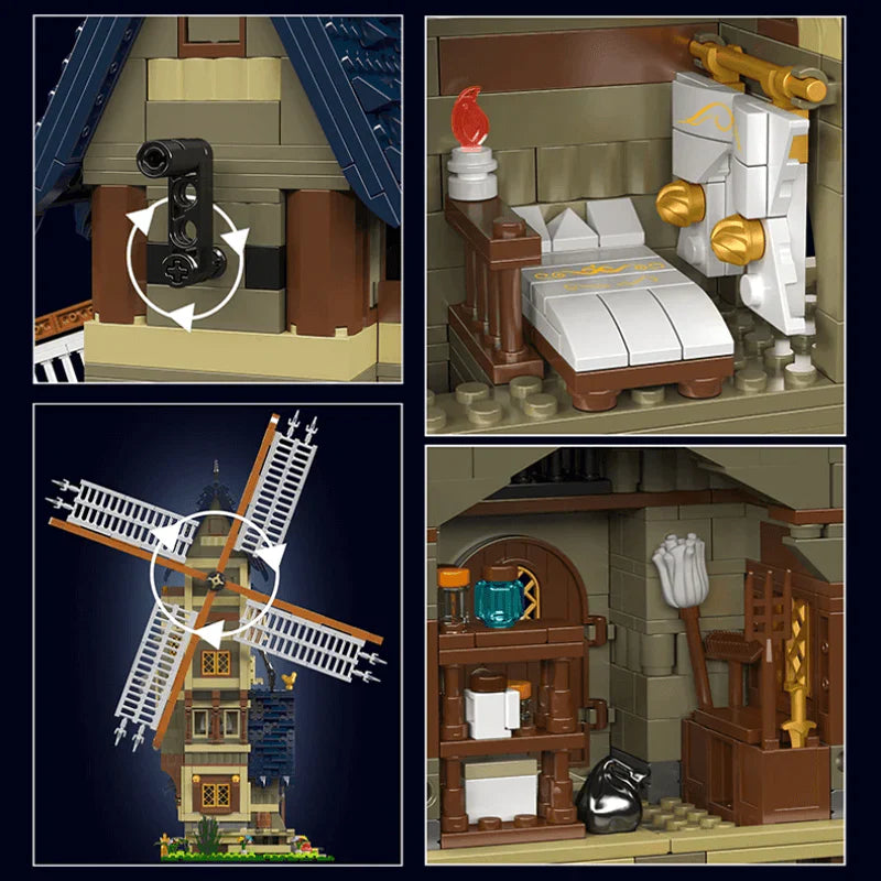 Mittelalterliche Windmühle | 1583 Stück