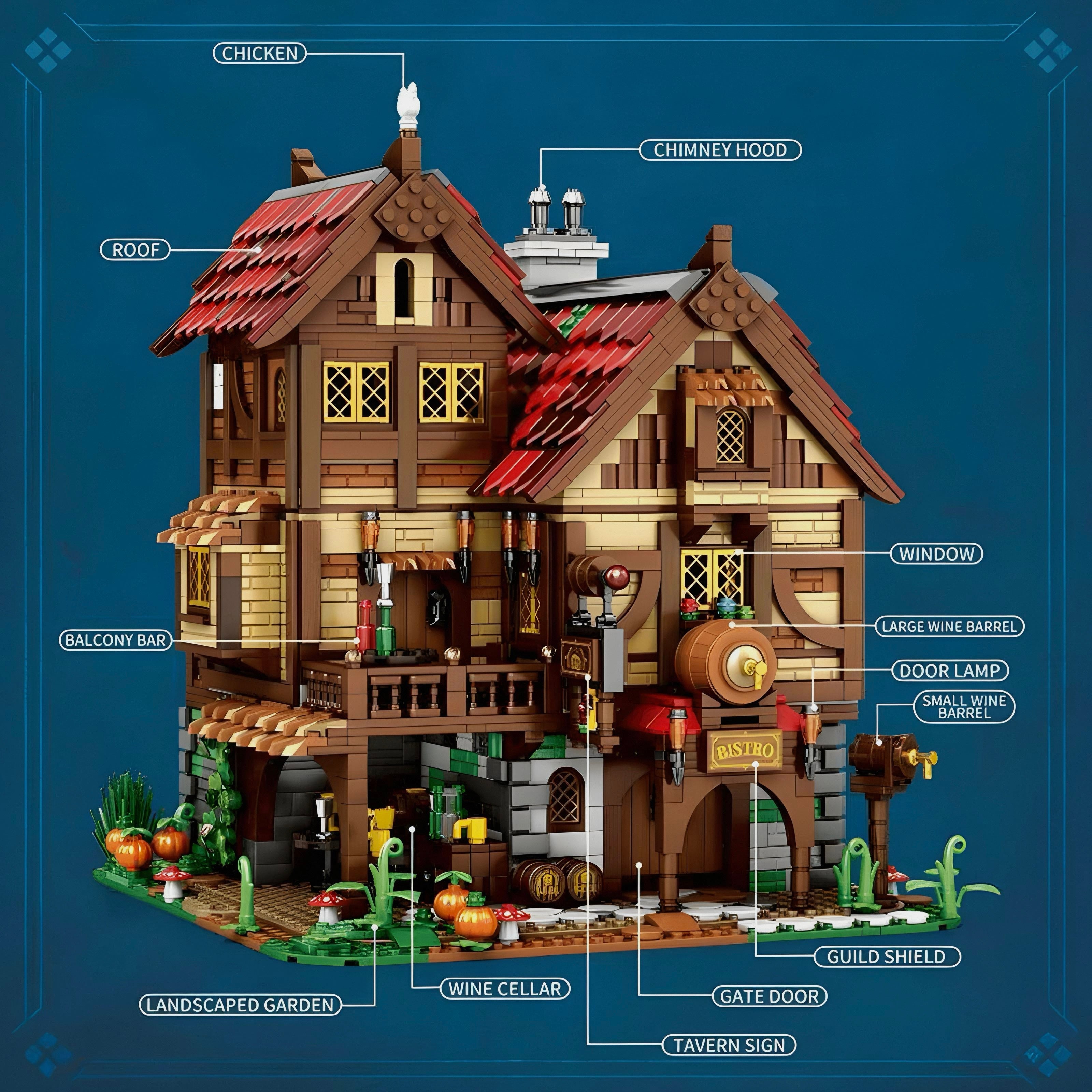 Mittelalterliches Bistro und Taverne | 2831 Stück