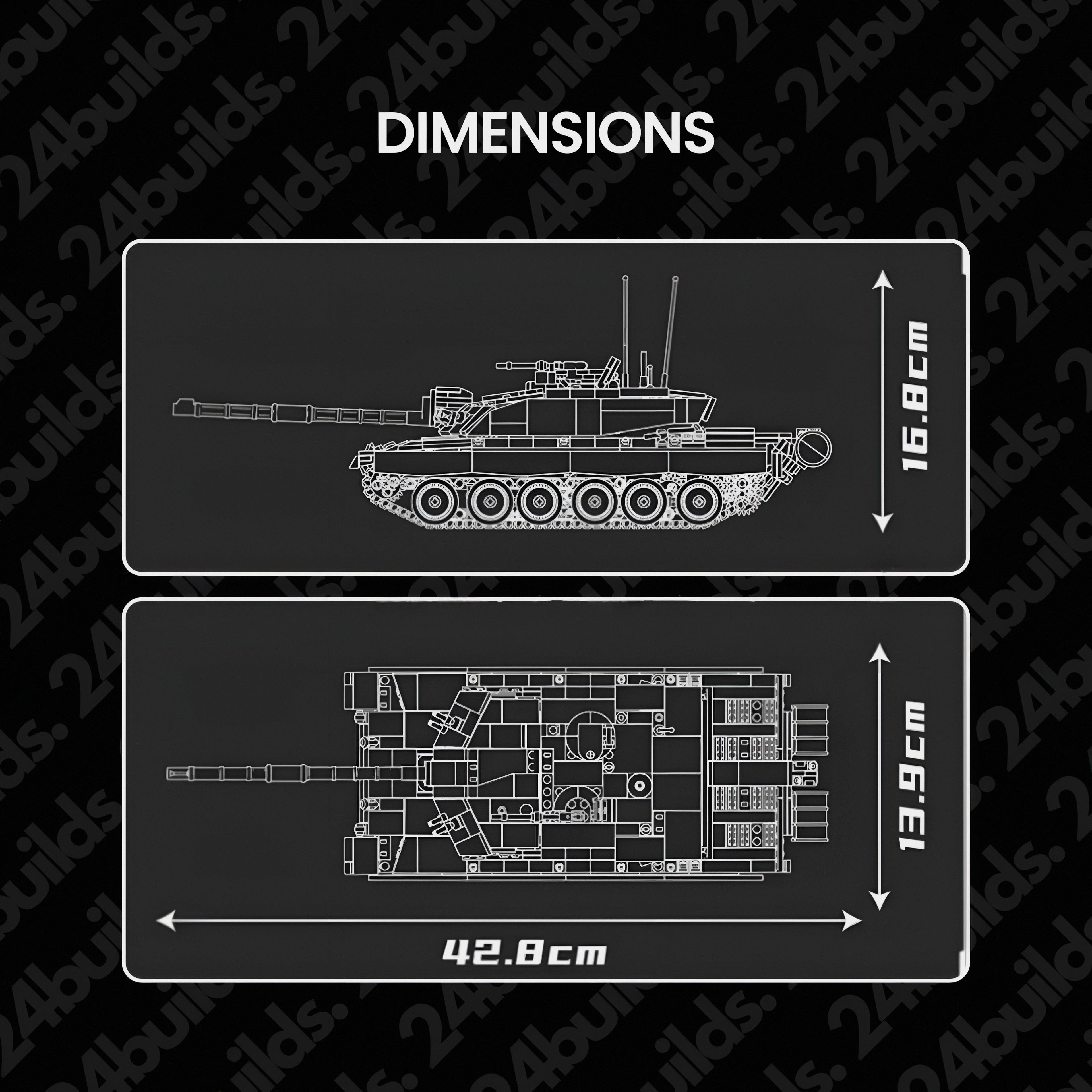 Ferngesteuerter Challenger 2 Panzer | 1128 Stück
