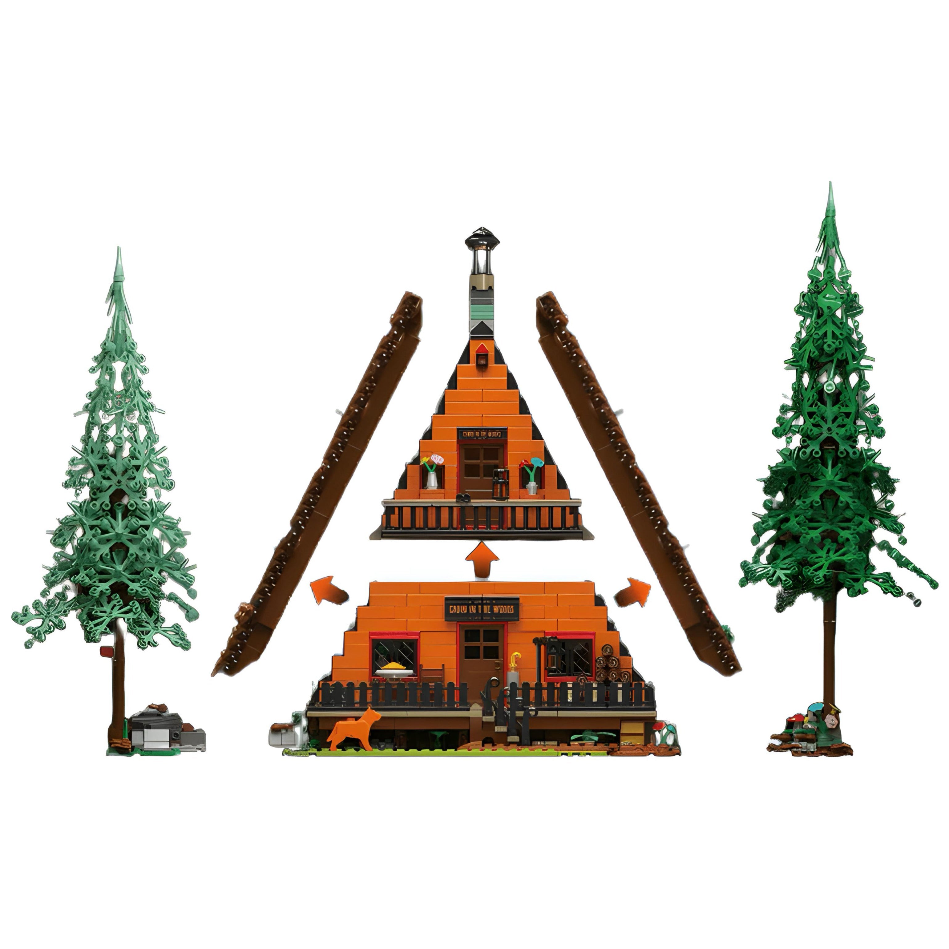 Holzhütte im Wald | 3398 Stück