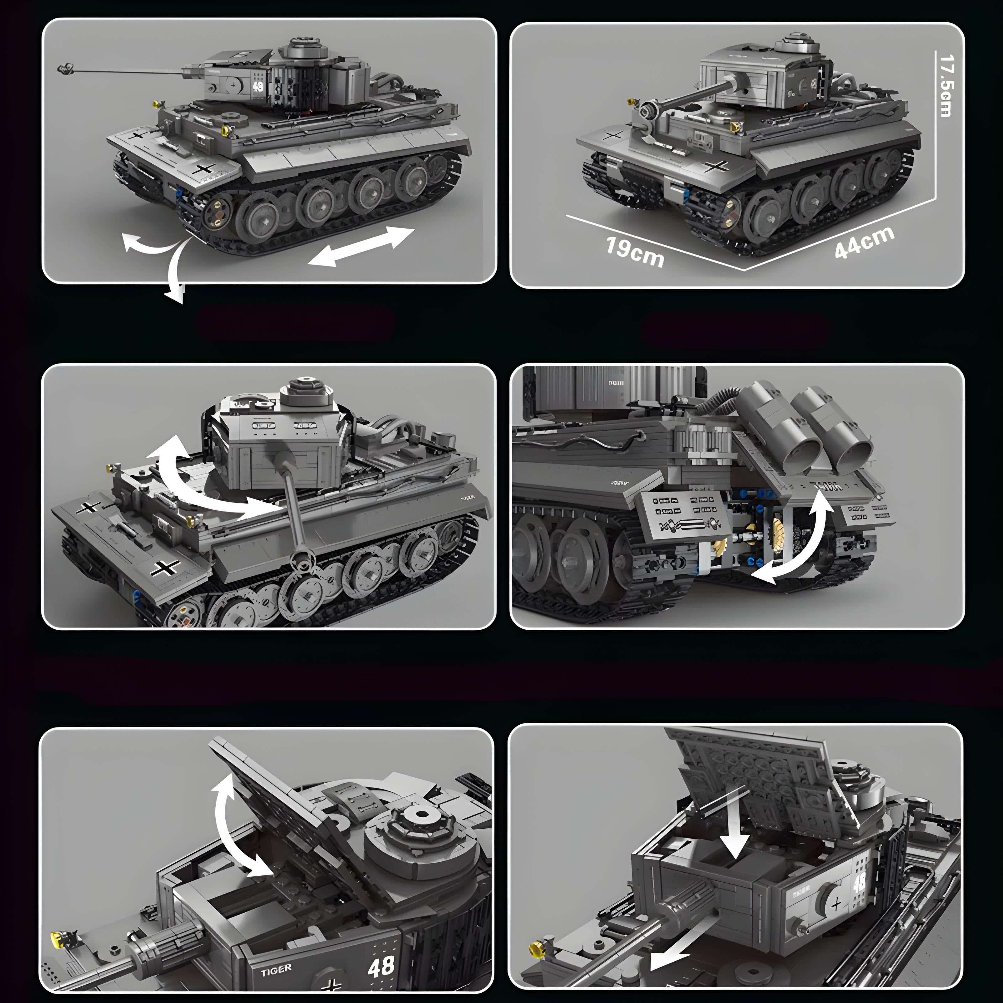 Ferngesteuerter Tigerpanzer | 2236 Stück