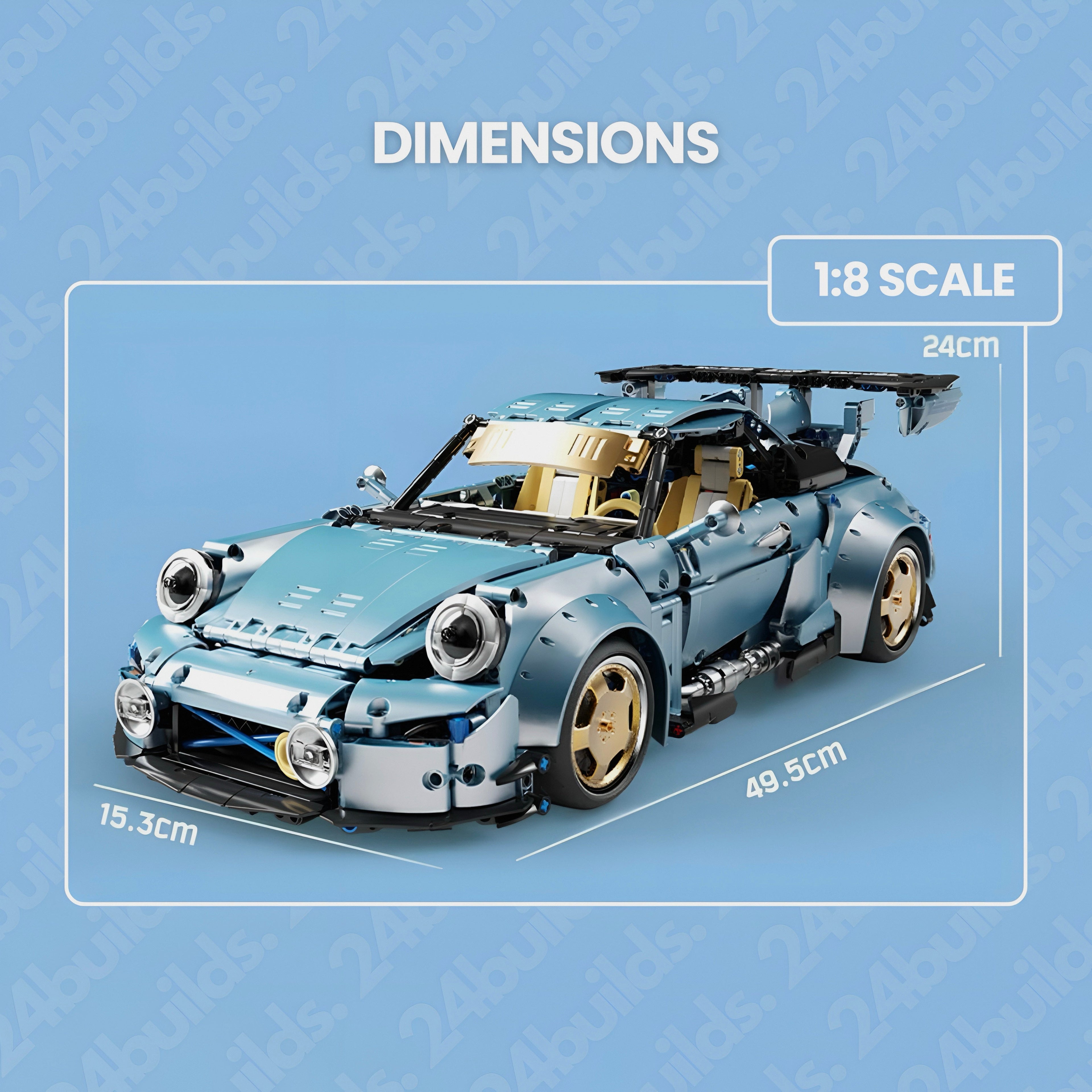 Babyblau 911 (993) RWB | 2368 Stück