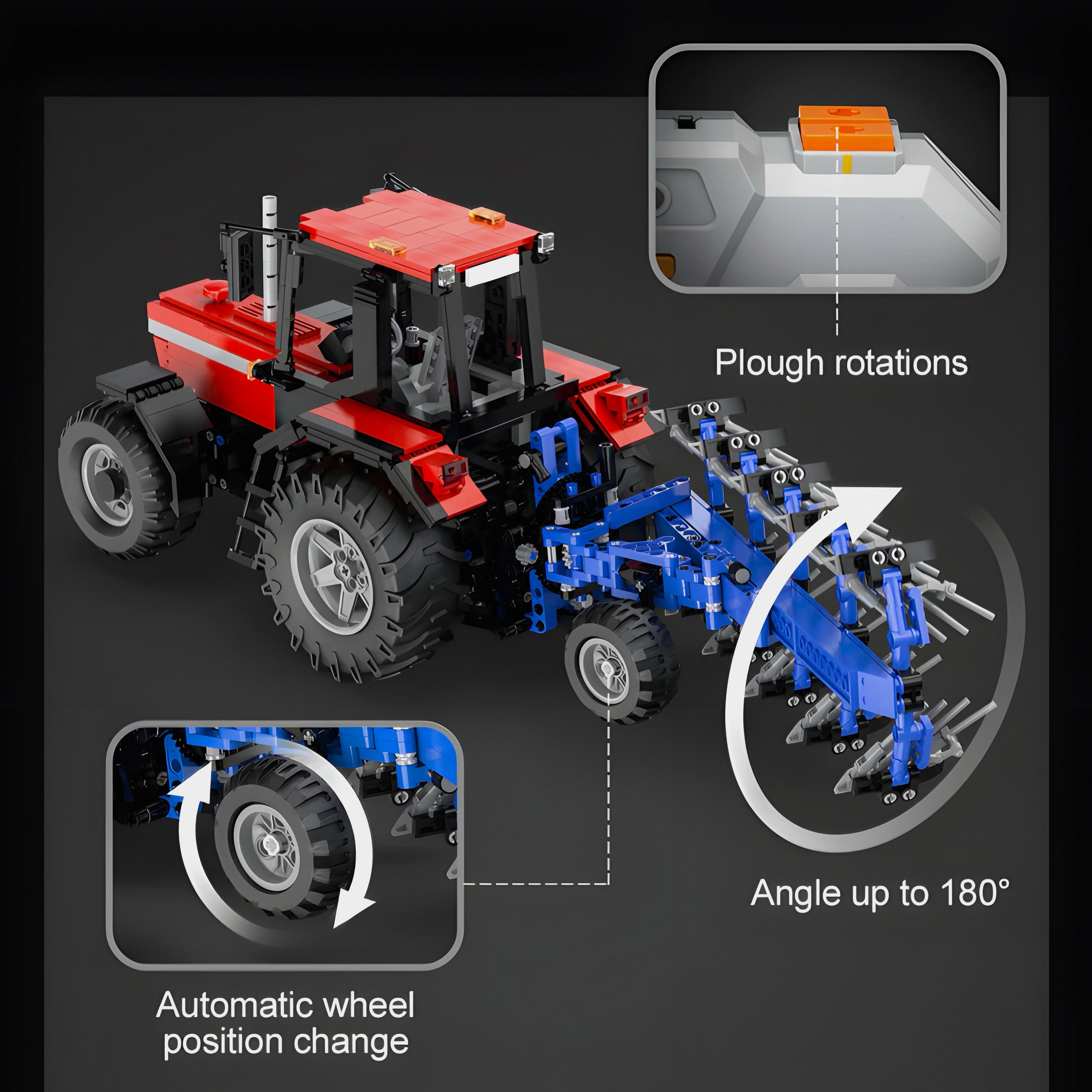Ferngesteuerter Pflugtraktor | 1676 Stück
