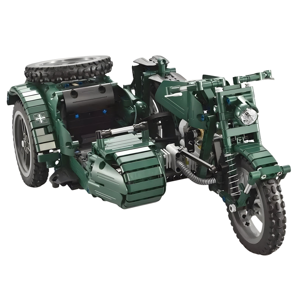 Ferngesteuertes Beiwagen-Motorrad | 629 Stück