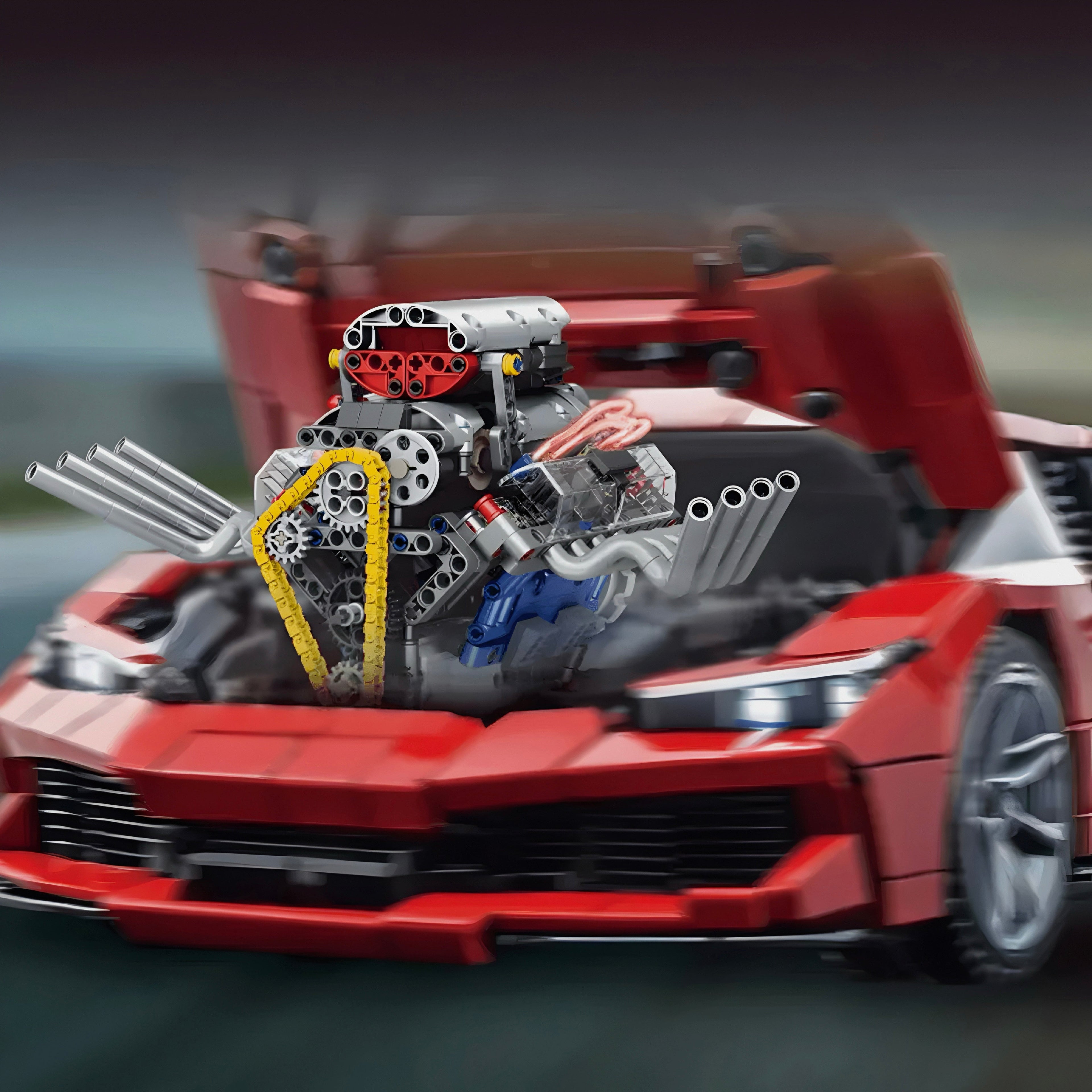 Motorisierter Hot Rod V8-Motor | 662 Stück