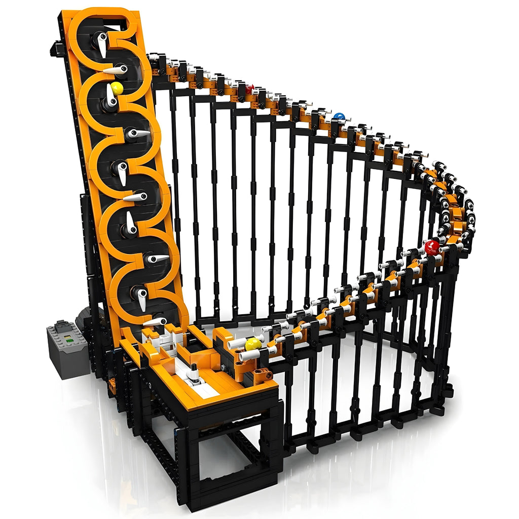 Motorisierte GBC Harp Track Murmelbahn | 1510 Stück