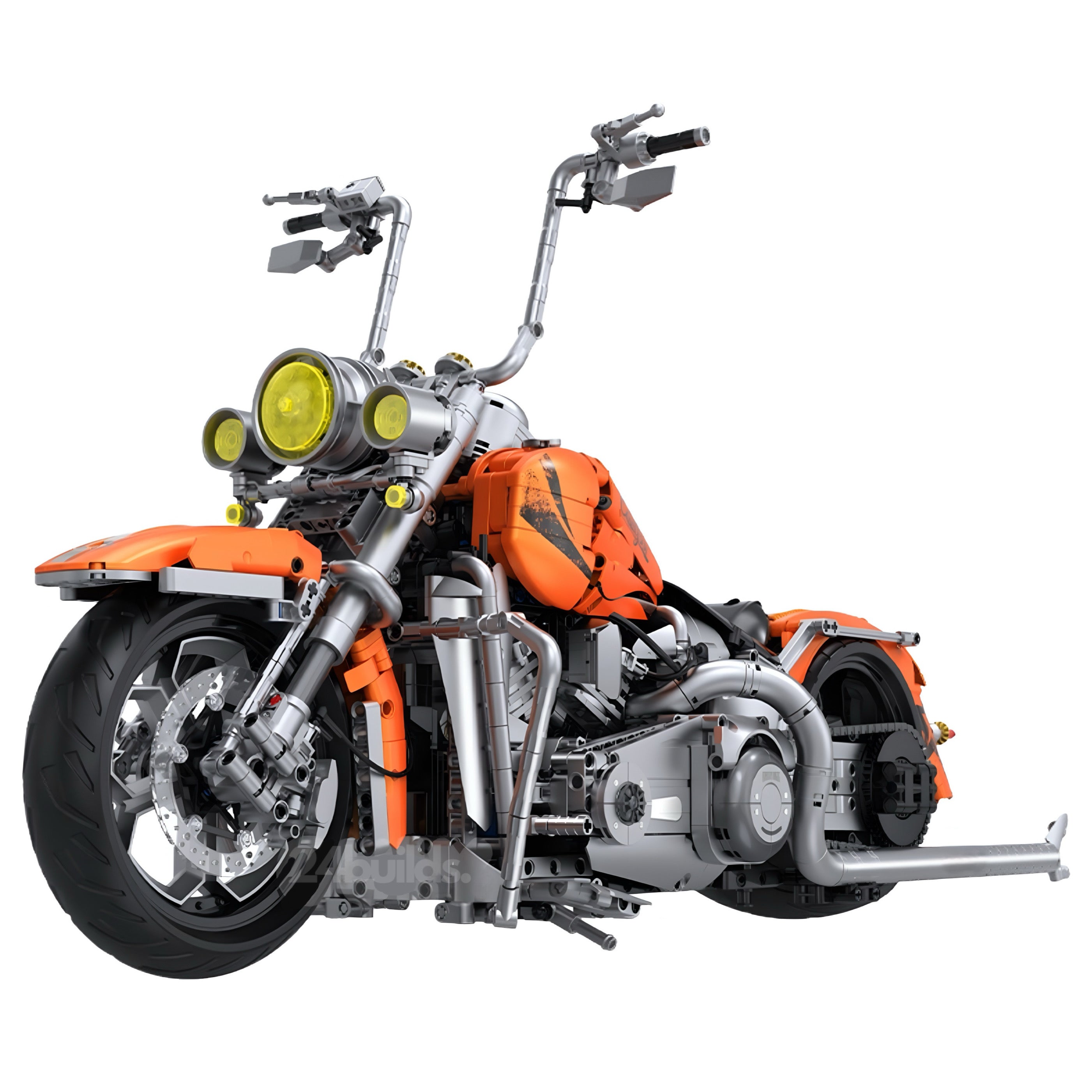 Orange Flame Heavy-Duty-Motorrad | 2394 Stück
