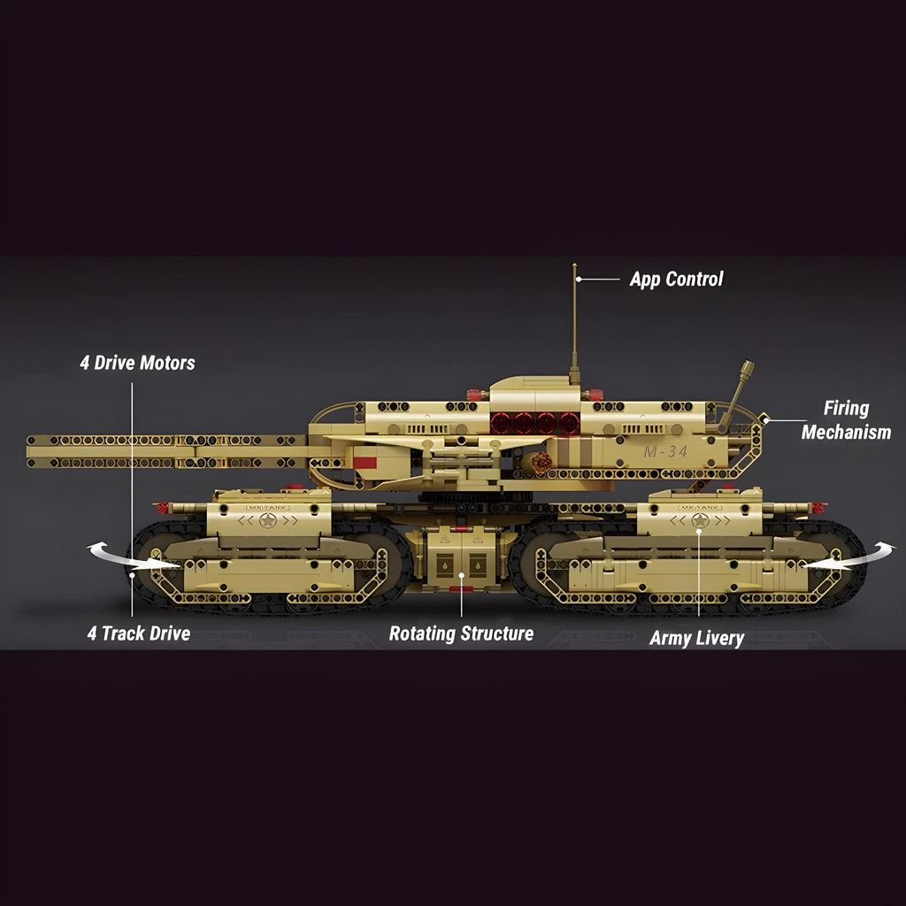 Ferngesteuerter Army 4-Track-Panzer | 3294 Stück