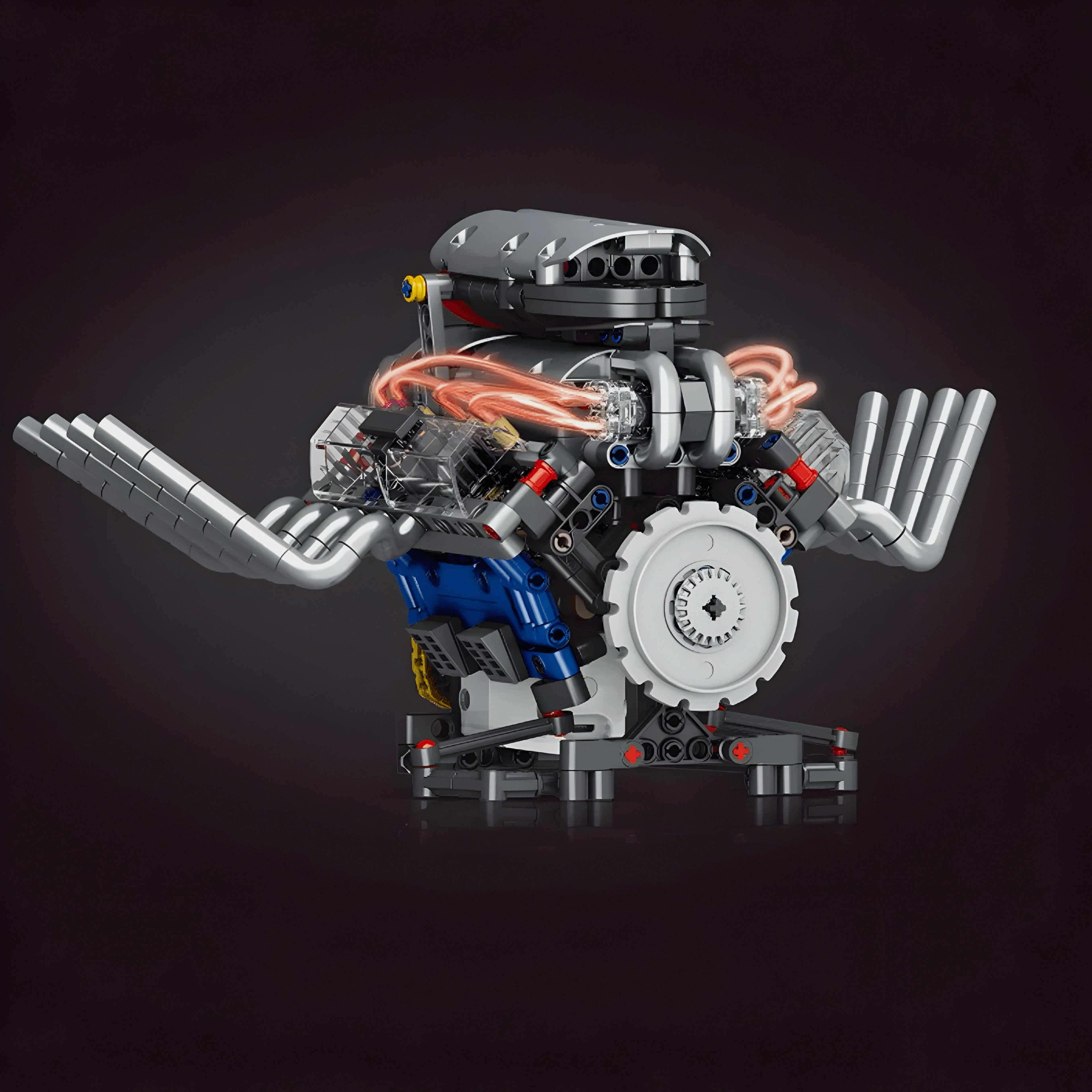 Motorisierter Hot Rod V8-Motor | 662 Stück