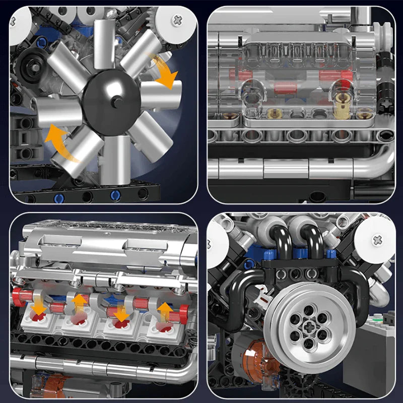 Motorisierter V8-Motor | 534 Stück
