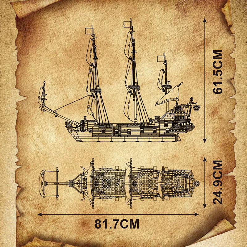 Piratenschiff aus dem 18. Jahrhundert | 3138 Stück