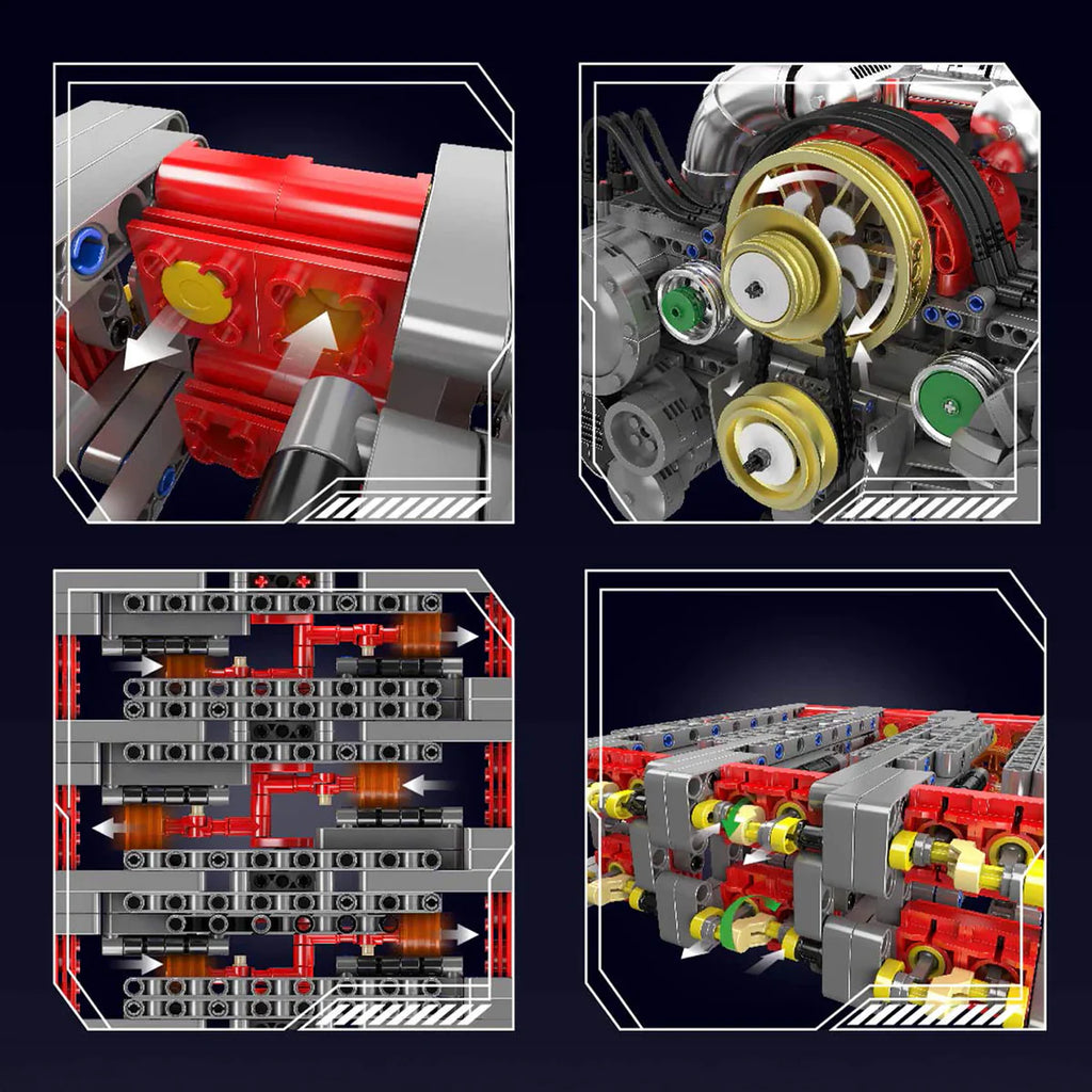 Motorisierter Flat-6-Motor | 2376 Stück