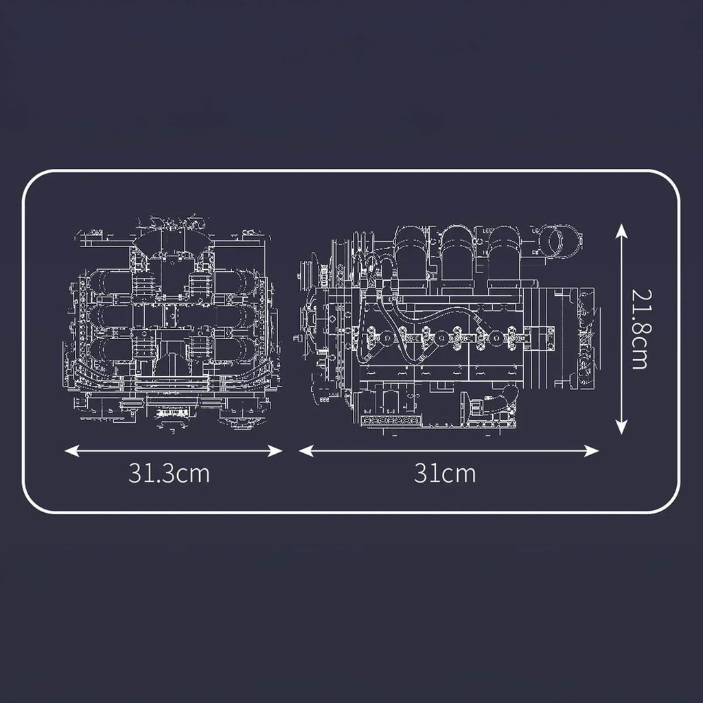 Motorisierter Flat-6-Motor | 2376 Stück