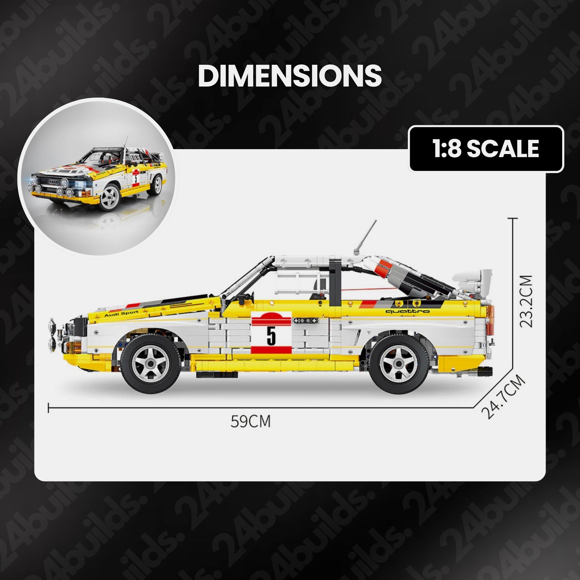 Audi Rallye Quattro Gruppe B 1984 | 3886 Stück