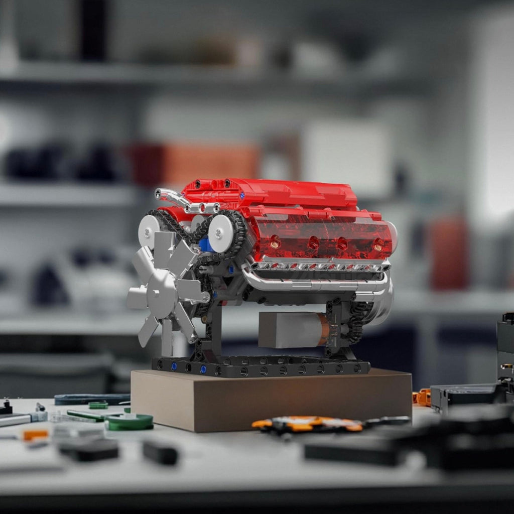 Motorisierter Red Edition V8-Motor | 534 Stück