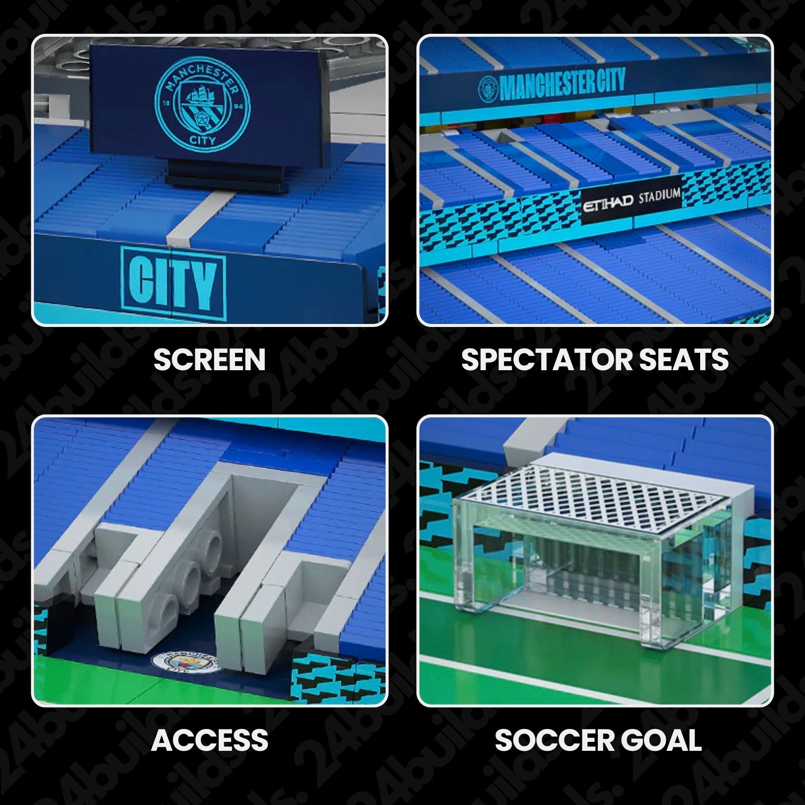 Etihad-Stadion des Manchester City Football Club | 4472 Stück
