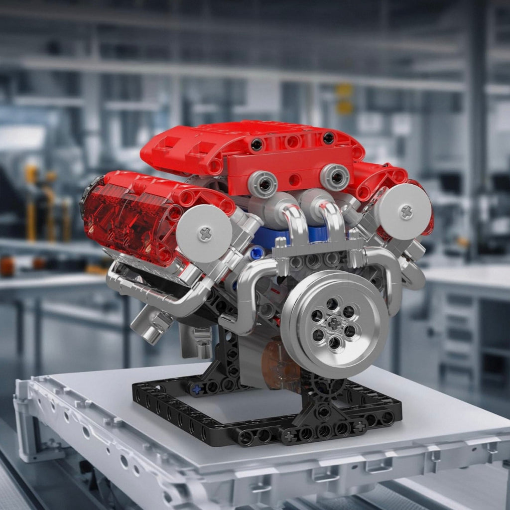 Motorisierter Red Edition V8-Motor | 534 Stück