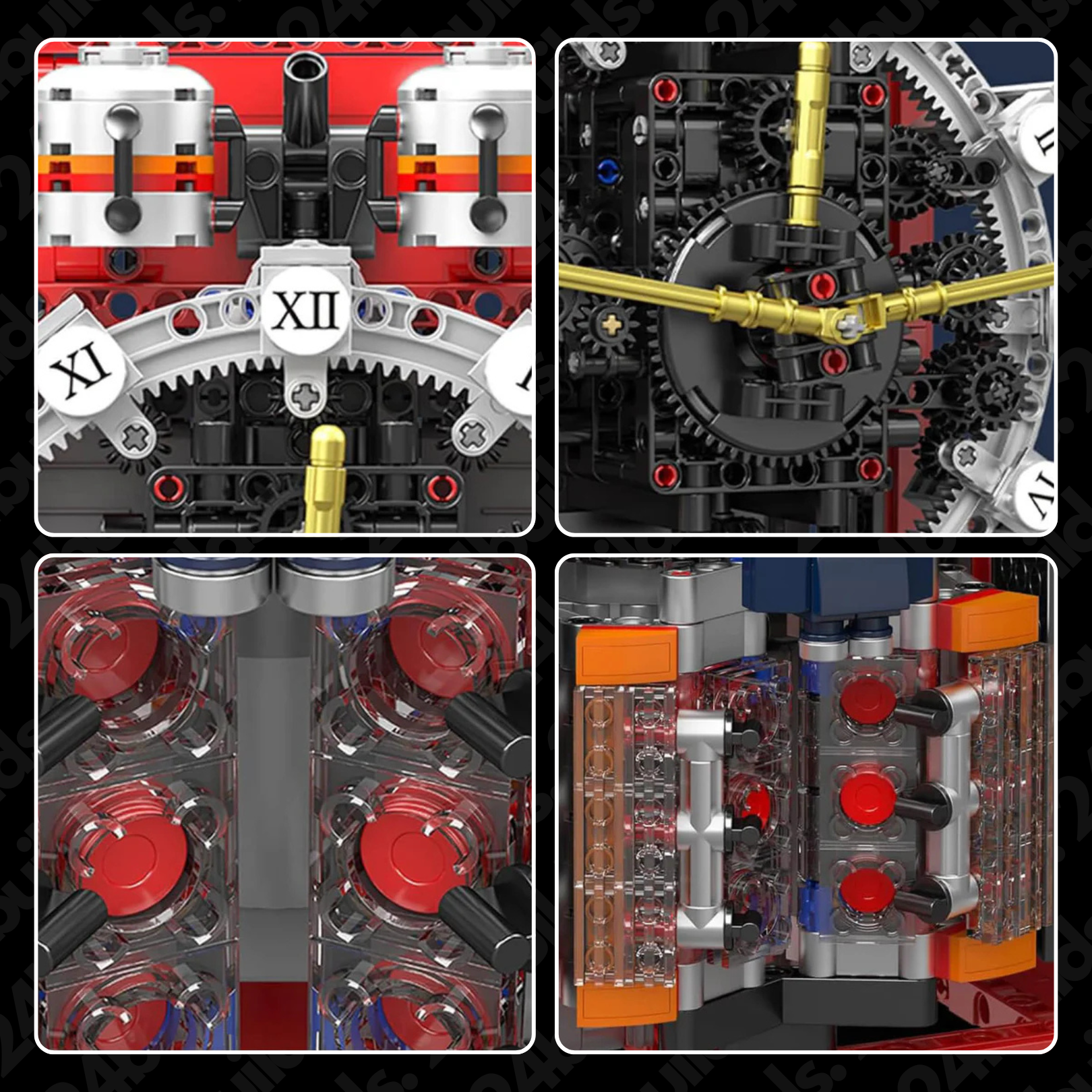 Motorisierte mechanische Cyberpunk-Uhr | 1602 Stück