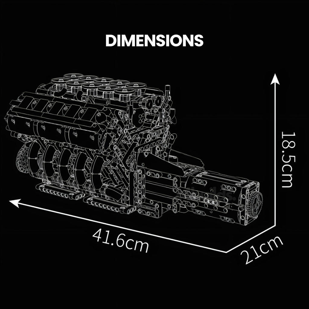 Japanischer V10-Performance-Motor | 1834 Stück