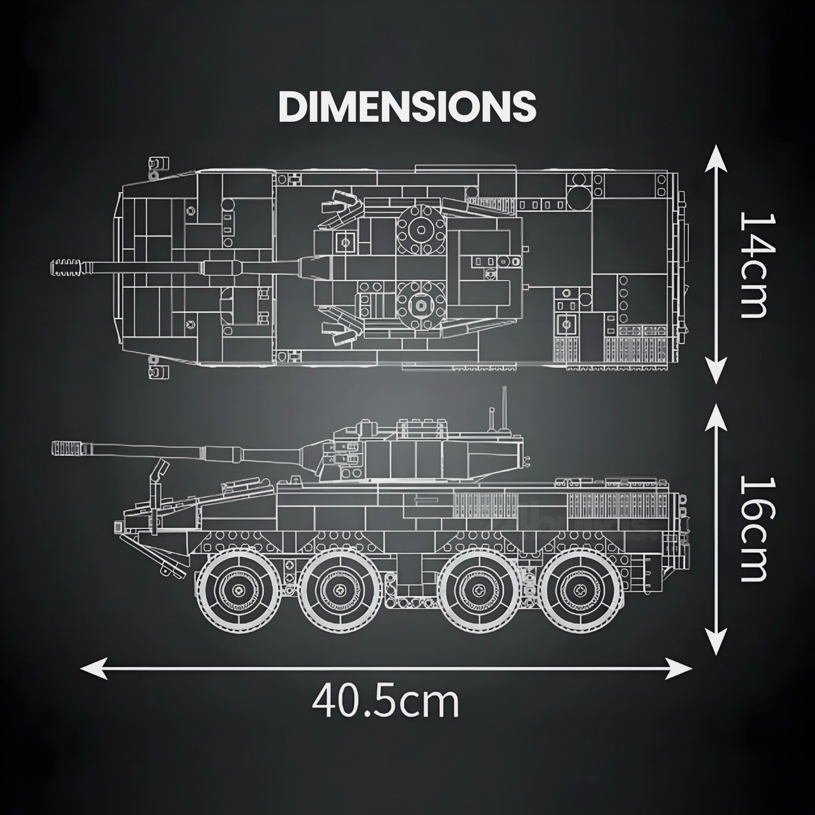 Ferngesteuerter ZTL-11 Panzer | 1292 Stück