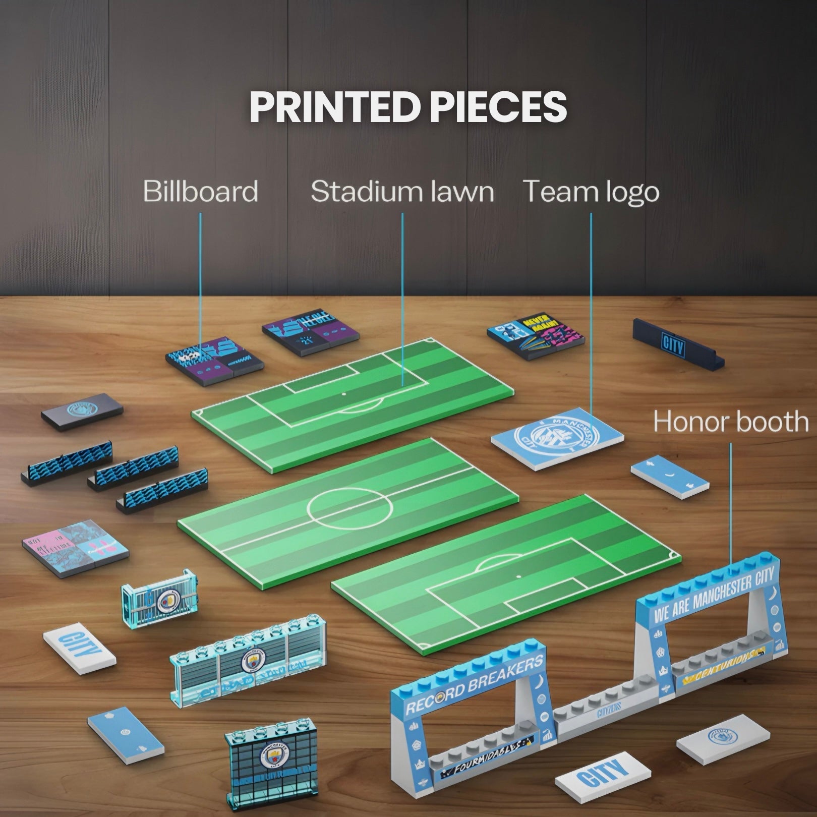 Etihad-Stadion des Manchester City Football Club | 4472 Stück