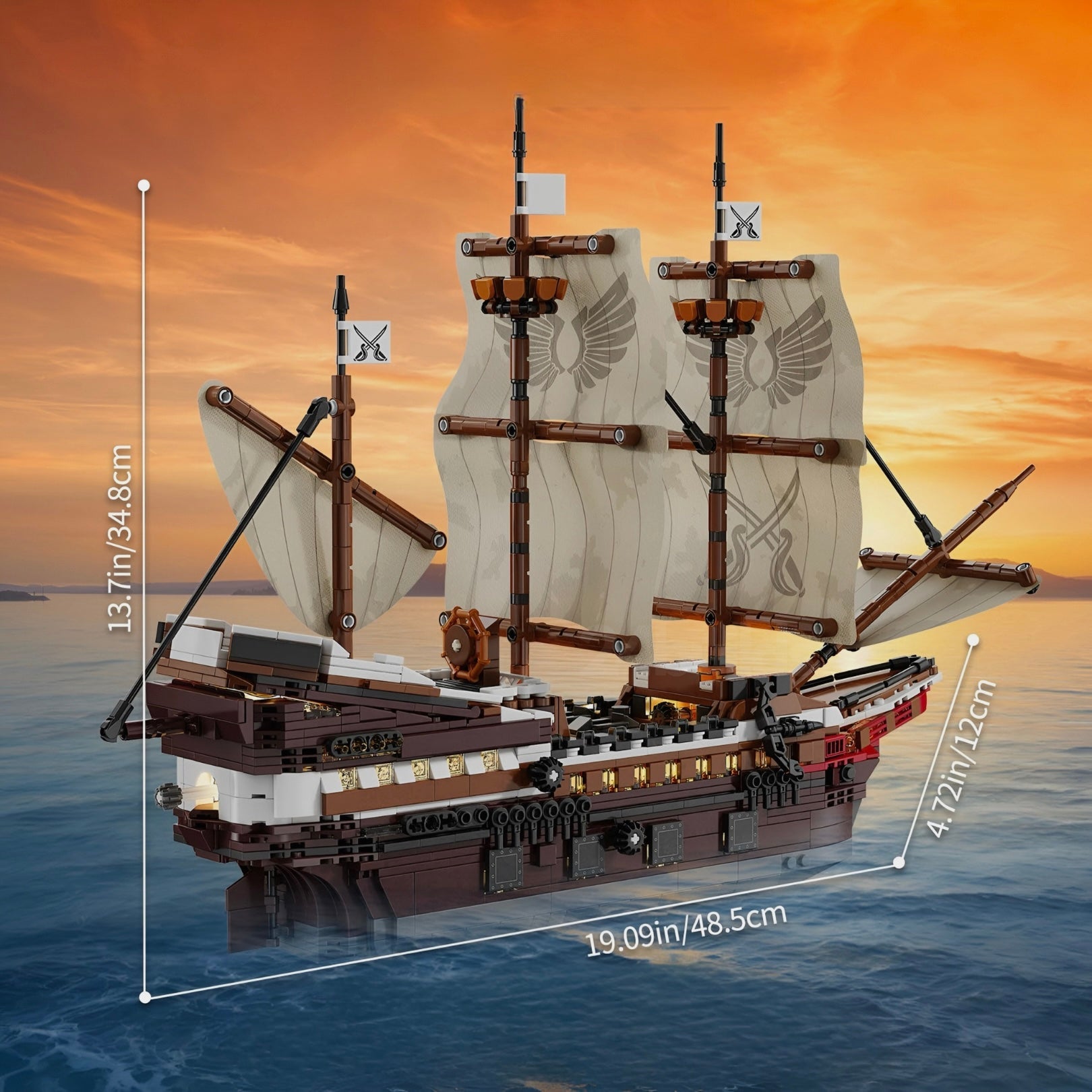 Mayflower Piratenschiff | 2076 Stück