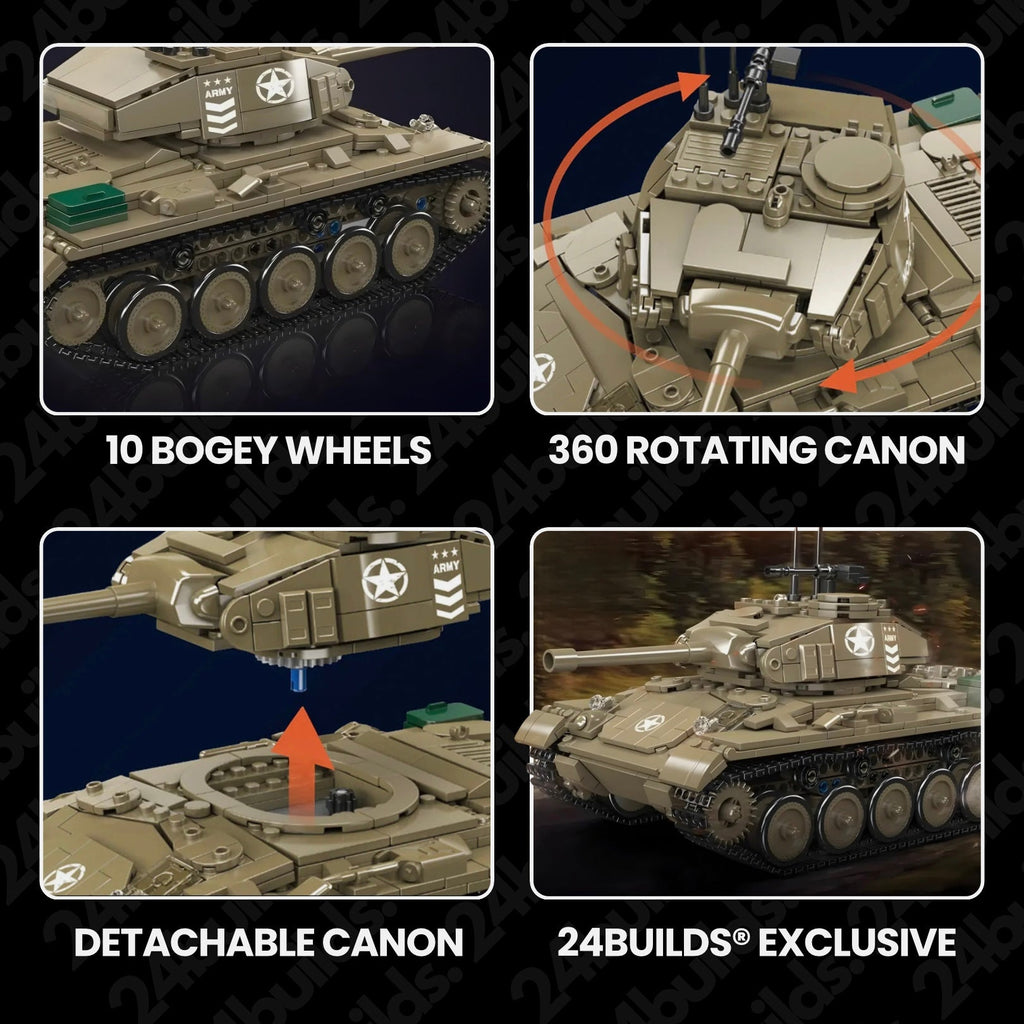 Ferngesteuerter M24 Chaffee Tank | 932 Stück