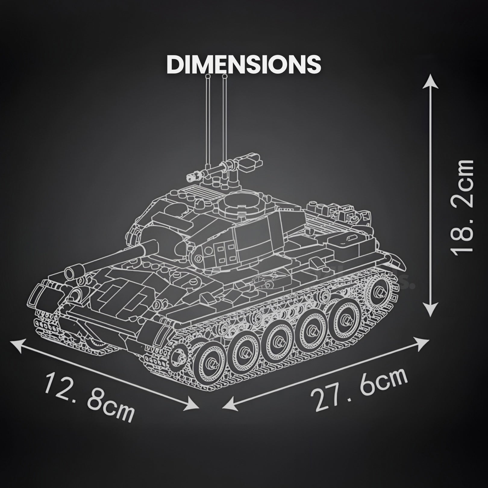 Ferngesteuerter M24 Chaffee Tank | 932 Stück